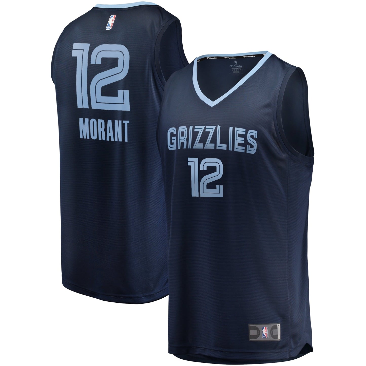 Youth Fanatics Branded Ja Morant Navy Memphis Grizzlies Fast Break Replica Jersey - Icon Edition