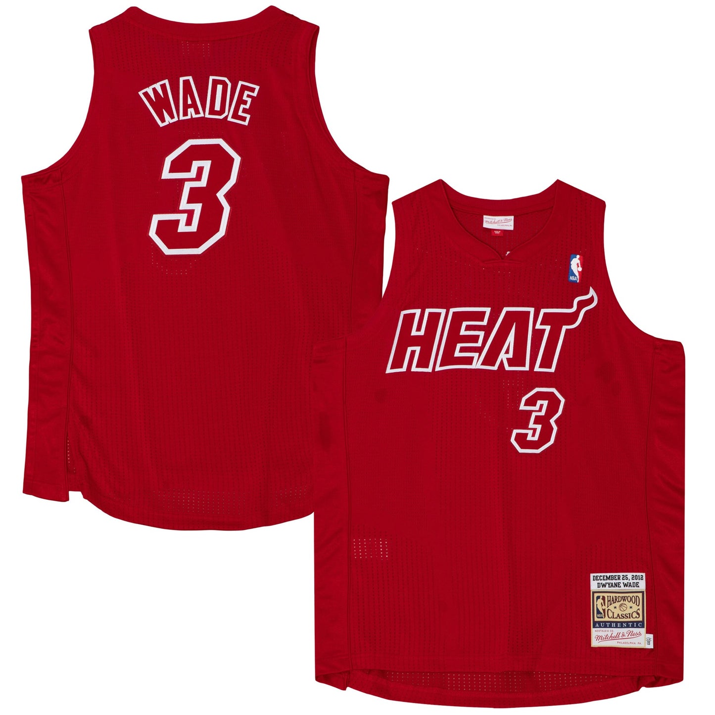 Dwyane Wade Miami Heat Mitchell & Ness 2012 Authentic Player Jersey - Scarlet