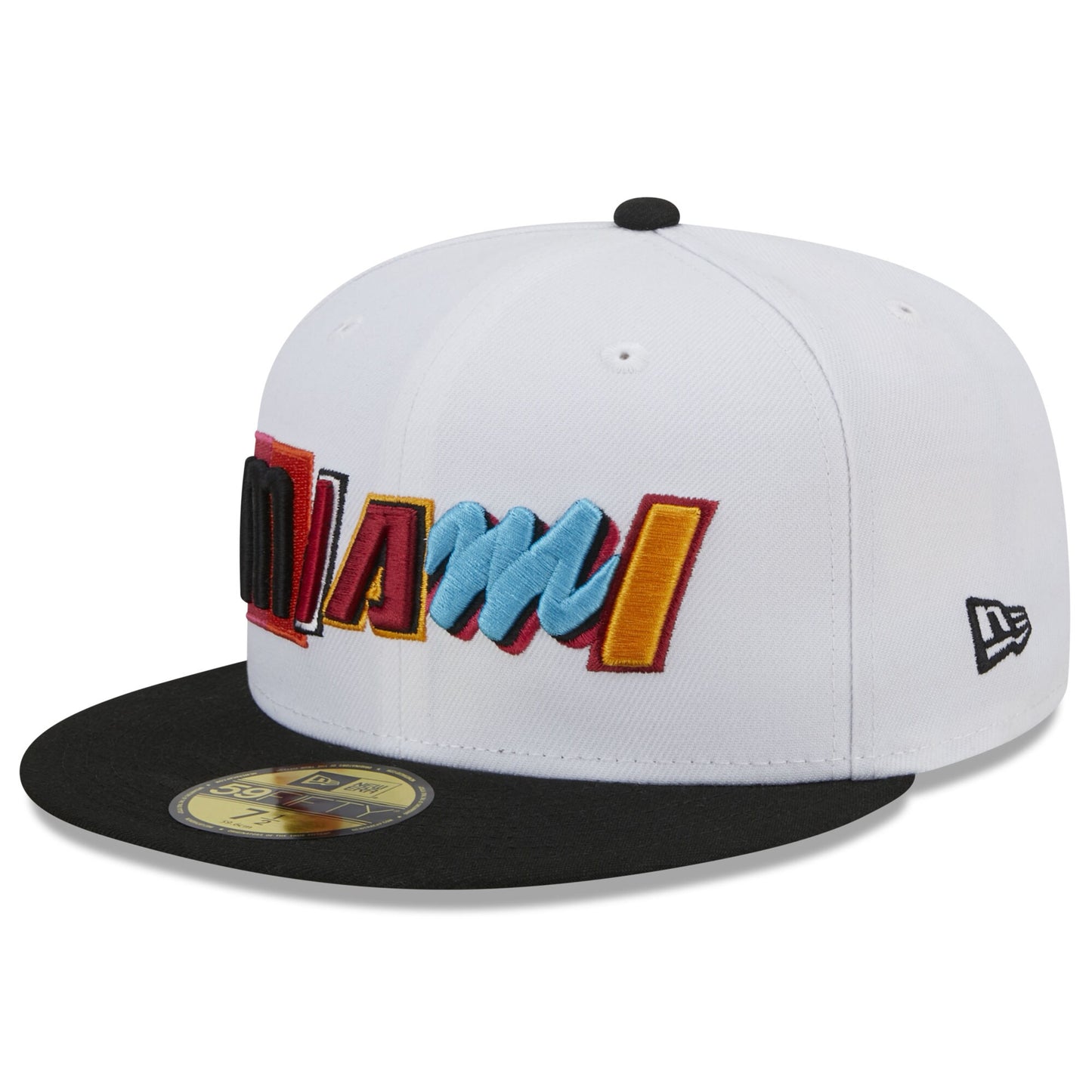 Miami Heat New Era 2022/23 City Edition Official 59FIFTY Fitted Hat - White