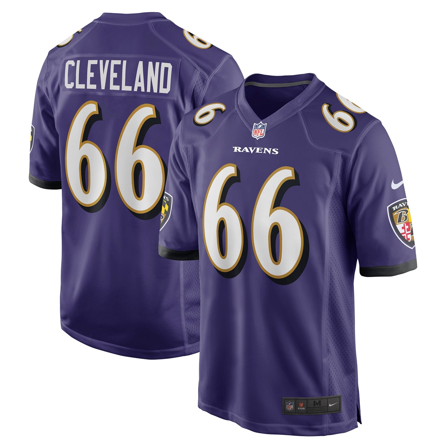 Ben Cleveland Baltimore Ravens Nike Game Jersey - Purple
