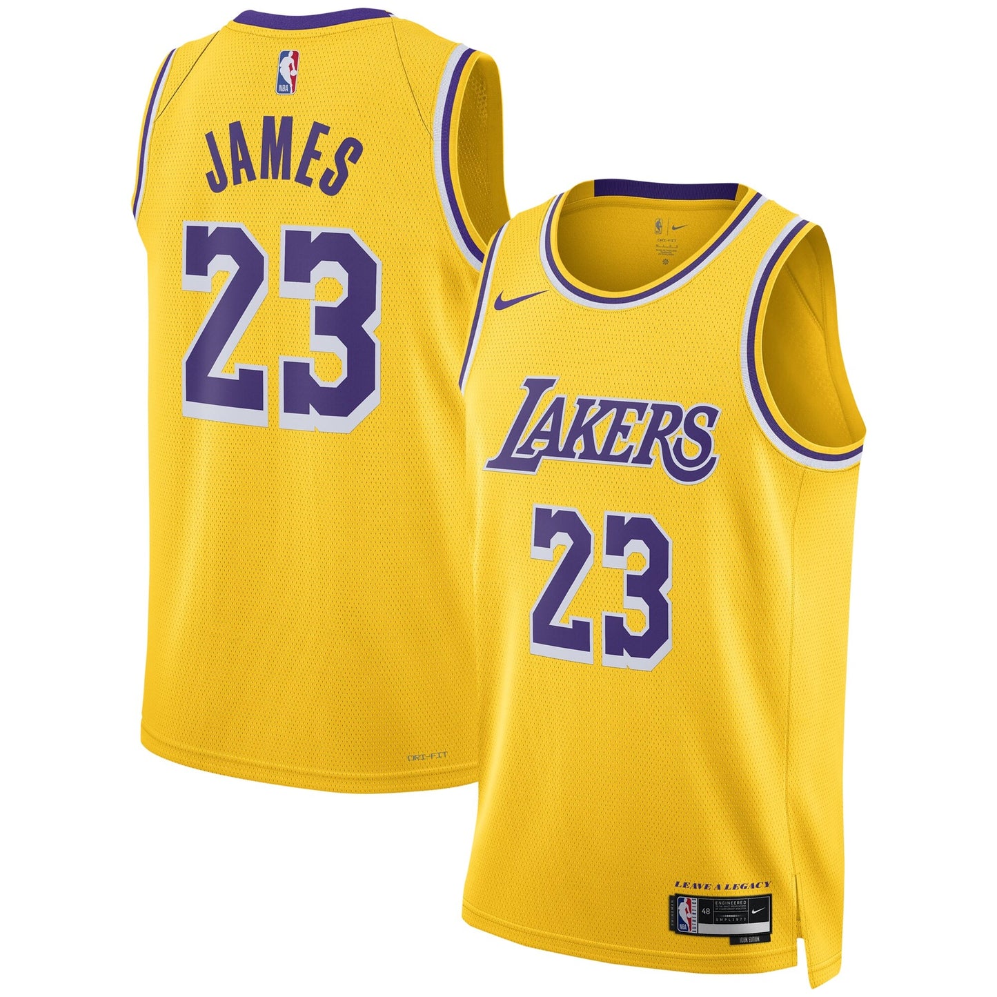 LeBron James Los Angeles Lakers Nike Unisex Swingman Jersey - Association Edition - Gold