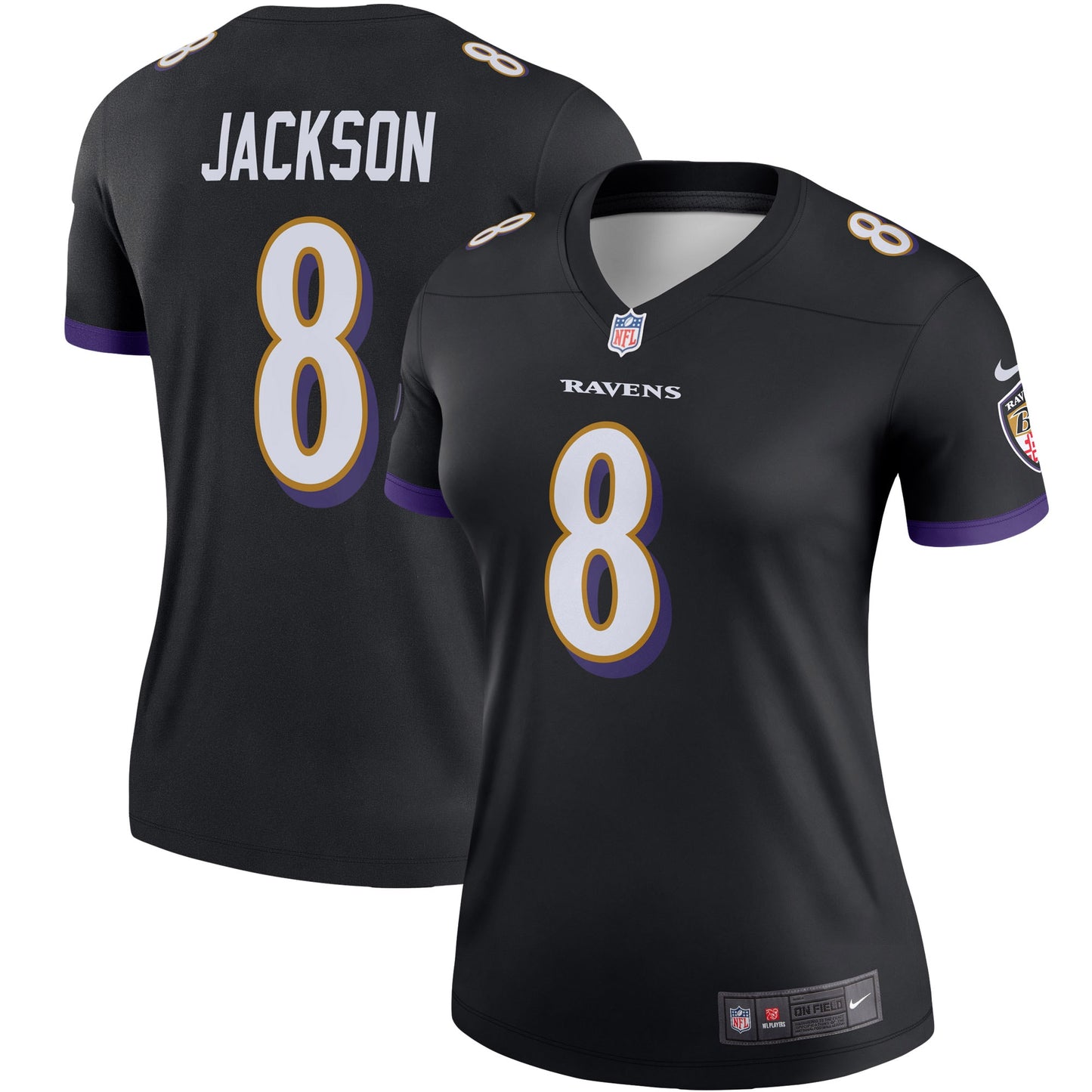 Lamar Jackson Baltimore Ravens Nike Women's Legend Team Jersey - Black