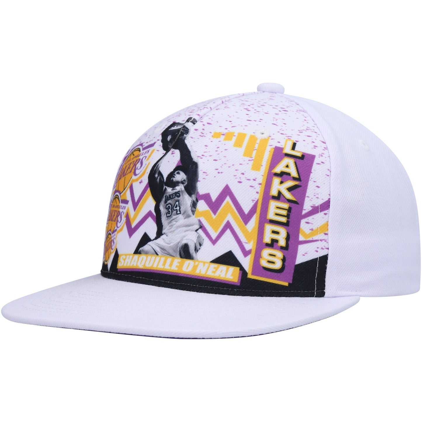 Shaquille O'Neal Los Angeles Lakers Mitchell & Ness Hardwood Classics 90's Playa Deadstock Snapback Hat - White
