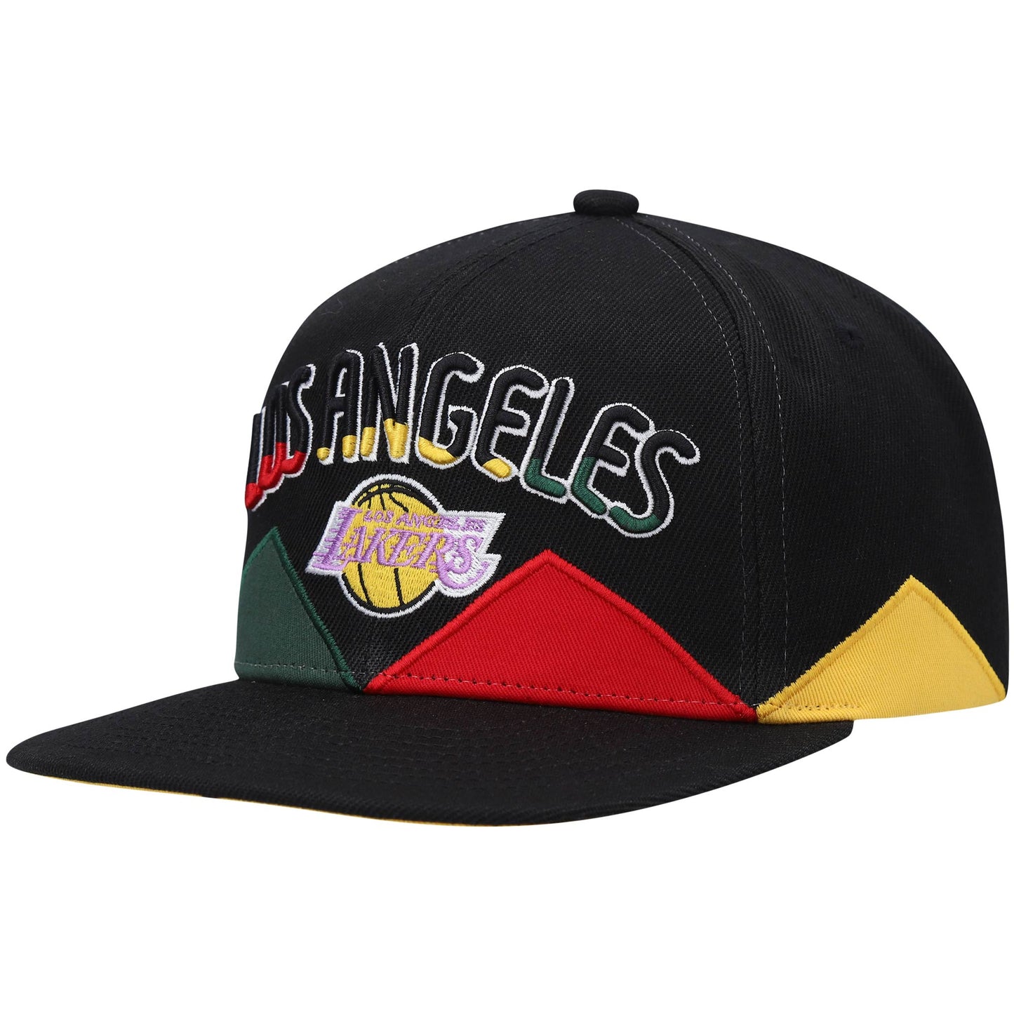Los Angeles Lakers Mitchell & Ness Hardwood Classics Black History Month Snapback Hat - Black
