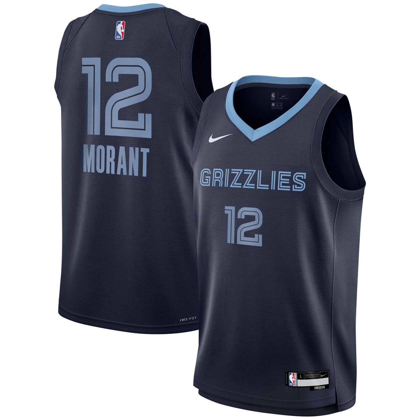 Ja Morant Memphis Grizzlies Nike Youth Swingman Jersey - Icon Edition - Navy