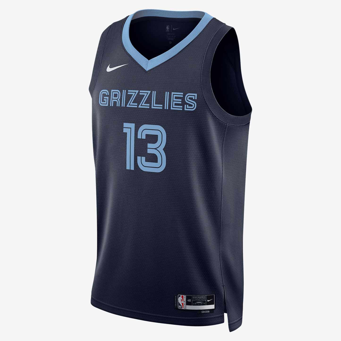 Memphis Grizzlies Icon Edition 2022/23 Nike Dri-FIT NBA Swingman Jersey - College Navy