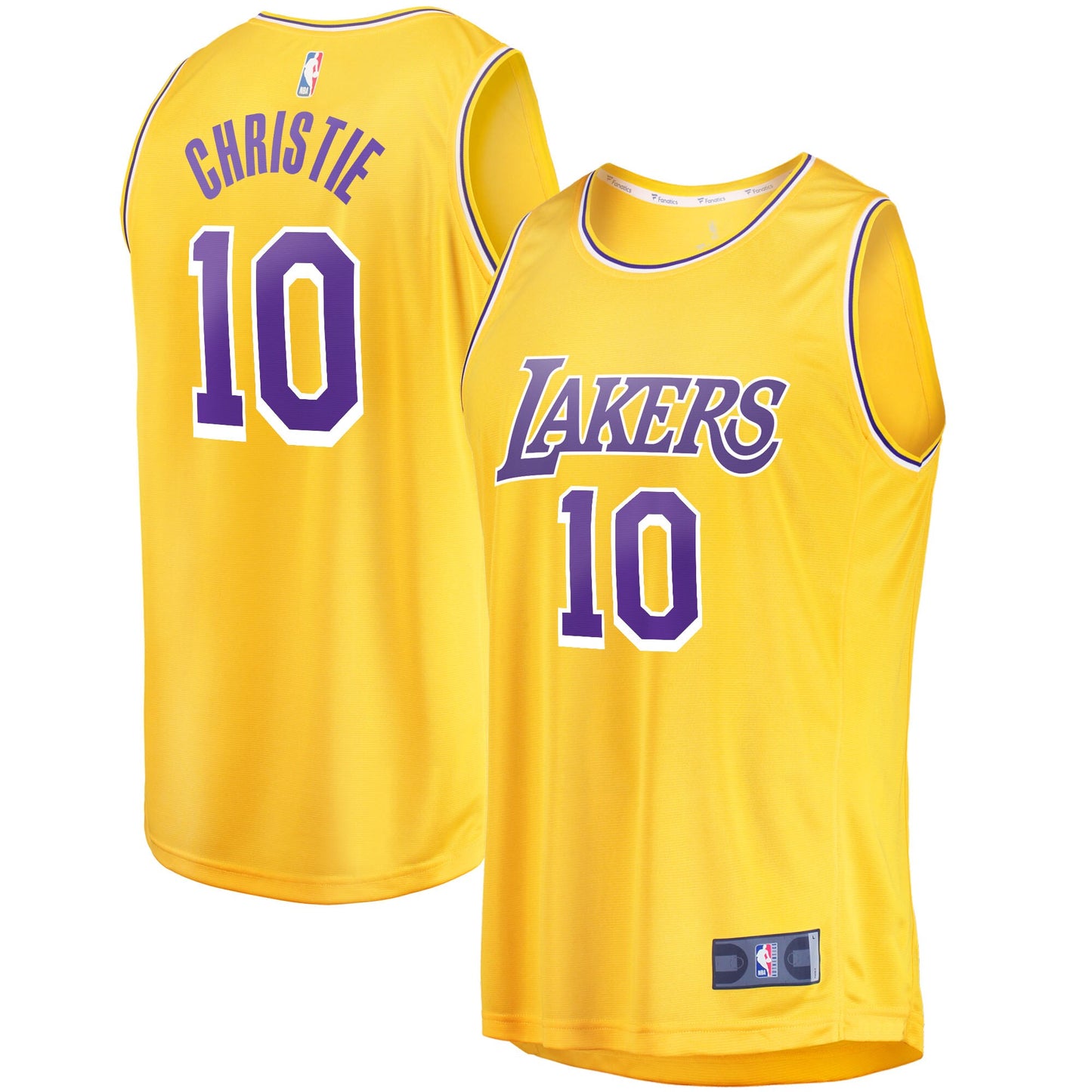 Max Christie Los Angeles Lakers Fanatics Branded Fast Break Replica Jersey - Icon Edition - Gold