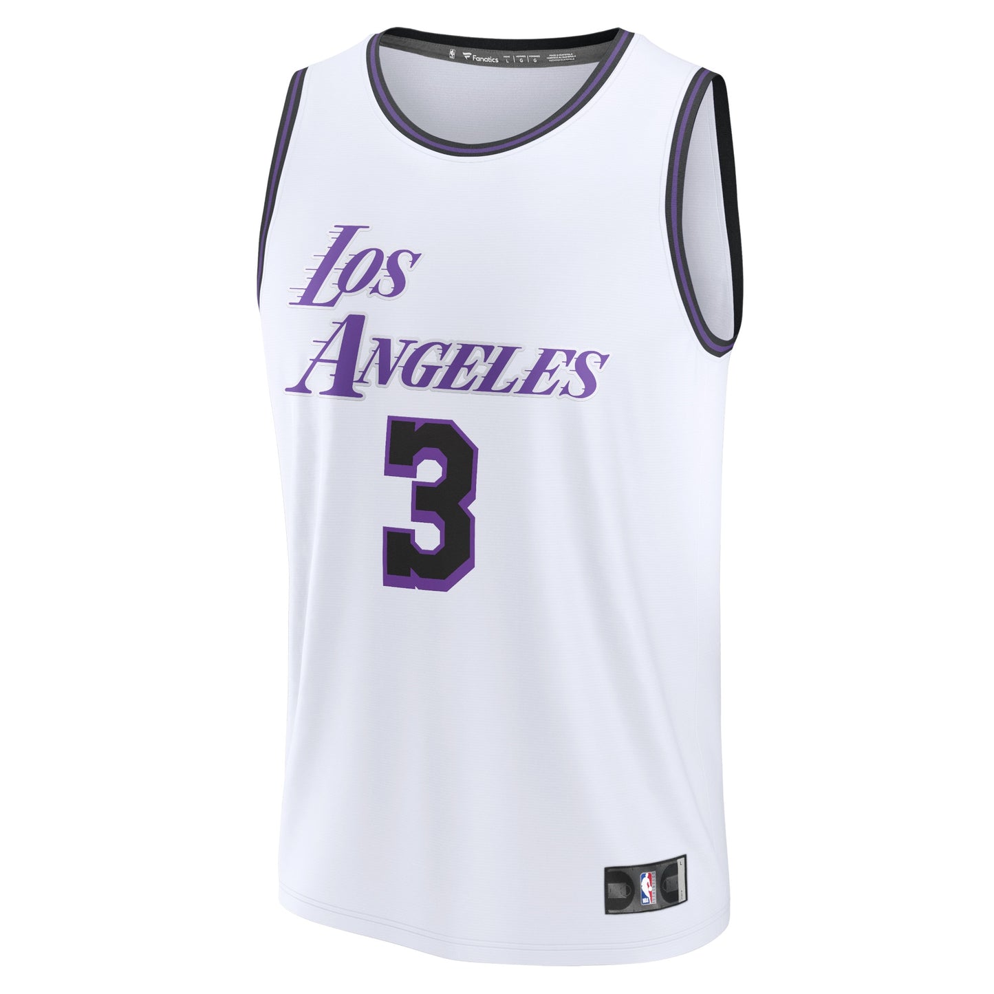 Anthony Davis Los Angeles Lakers Fanatics Branded 2022/23 Fastbreak Jersey - City Edition - White