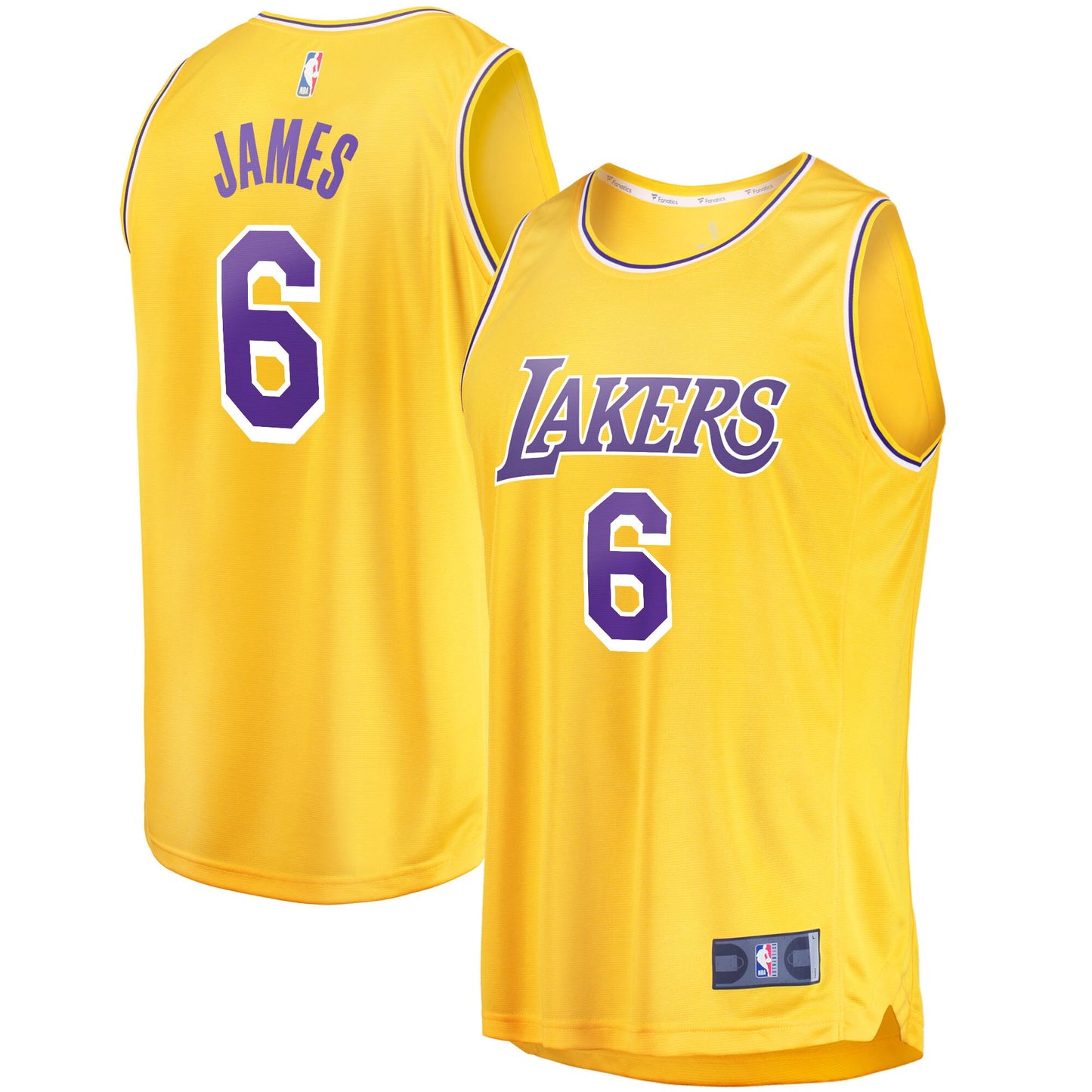 LeBron James Los Angeles Lakers Fanatics Branded 2021/22 Fast Break Replica Jersey - Icon Edition - Gold