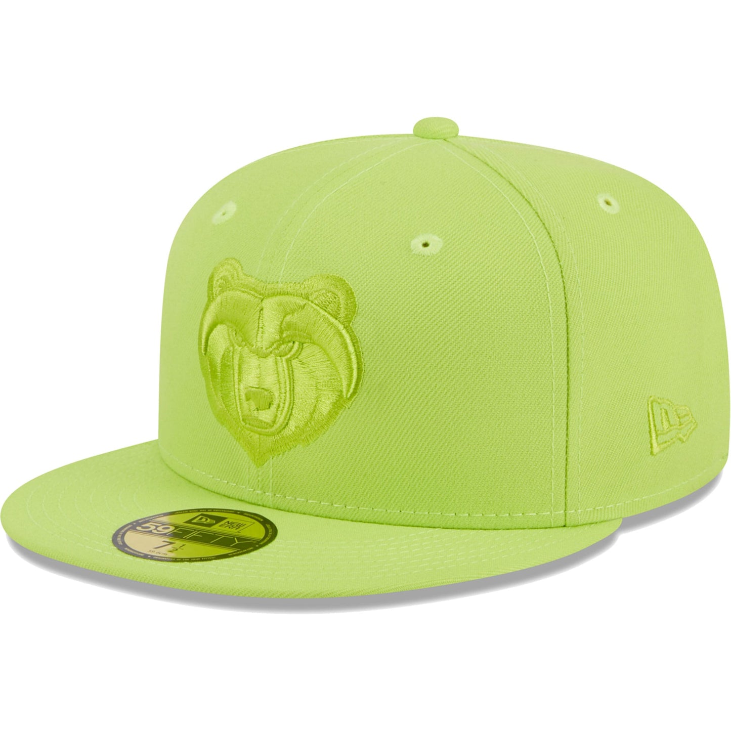 Memphis Grizzlies New Era Spring Color Pack 59FIFTY Fitted Hat - Neon Green