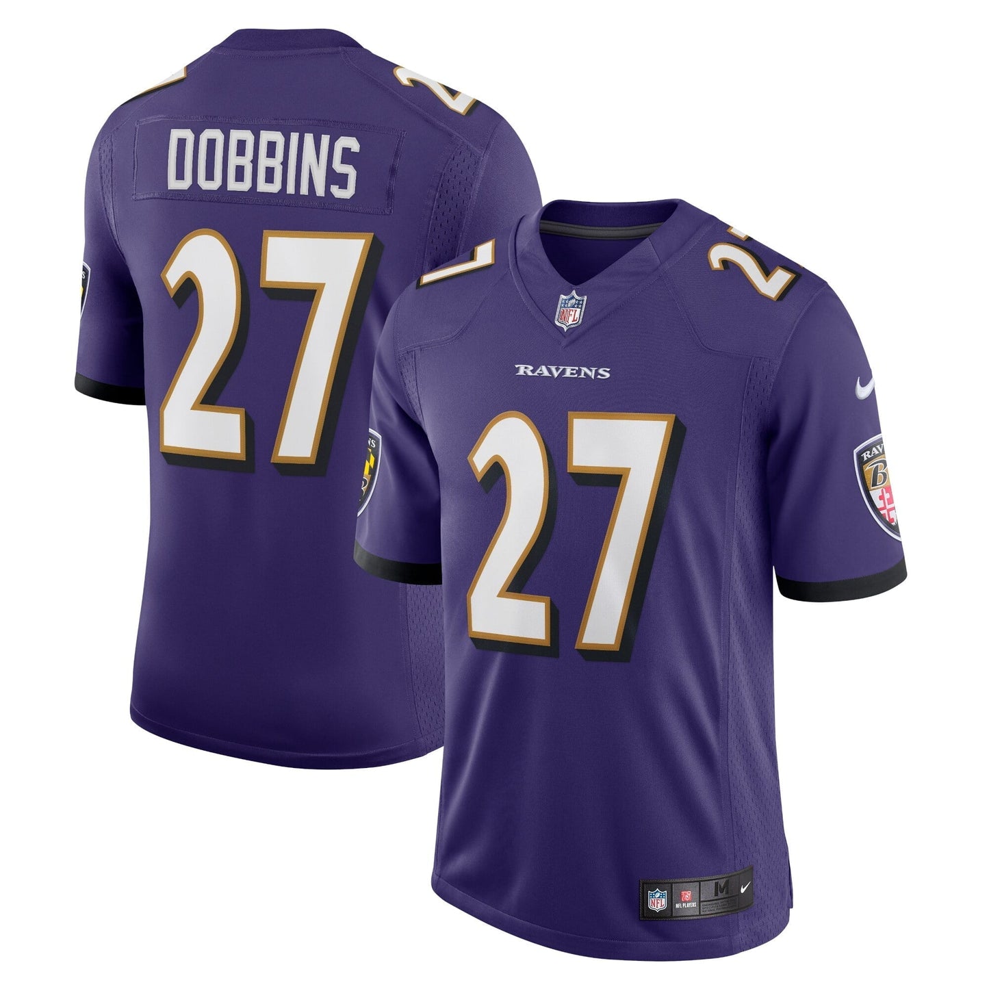Men's Nike J.K. Dobbins Purple Baltimore Ravens Vapor Limited Jersey