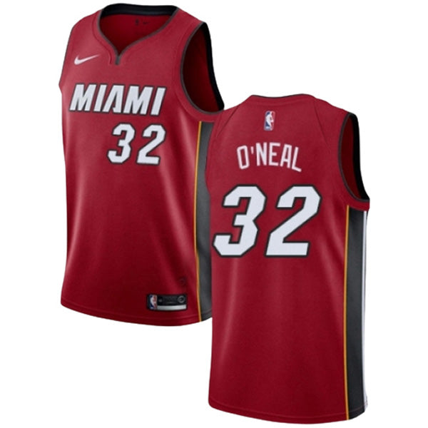 Men's Miami Heat Shaquille O'Neal Statement Edition Jersey - Red