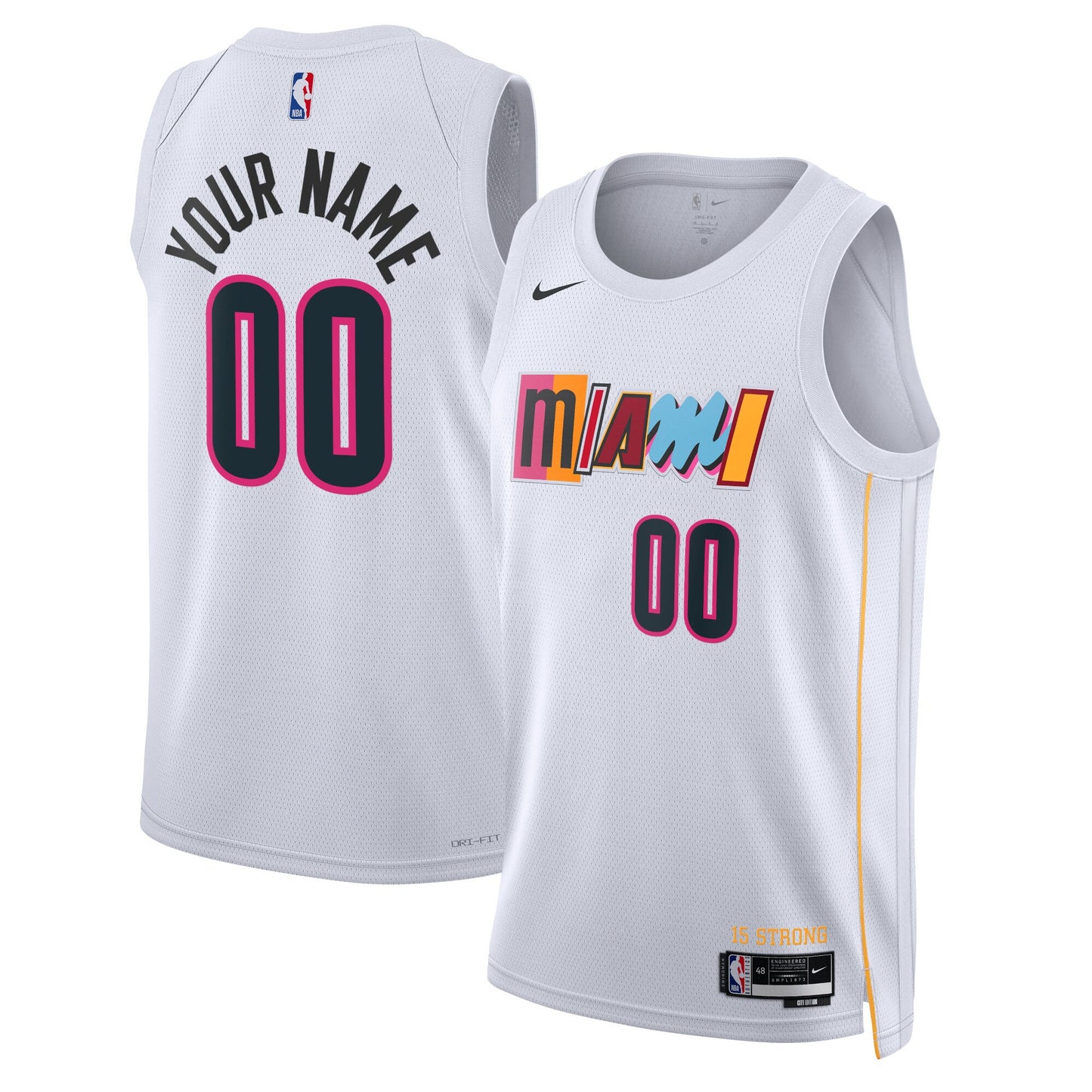 Miami Heat Nike Unisex 2022/23 Swingman Custom Jersey - City Edition - White