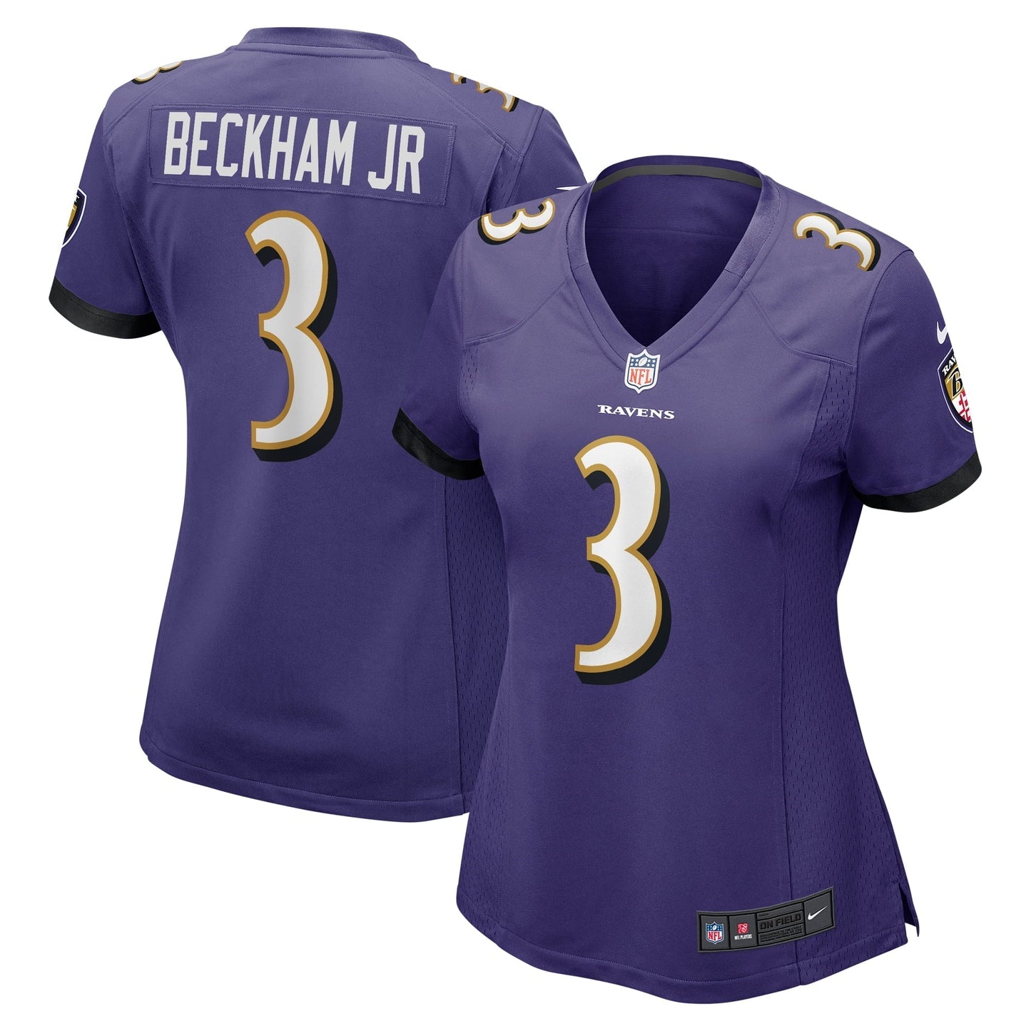 Women's Nike Odell Beckham Jr. Purple Baltimore Ravens Game Jersey