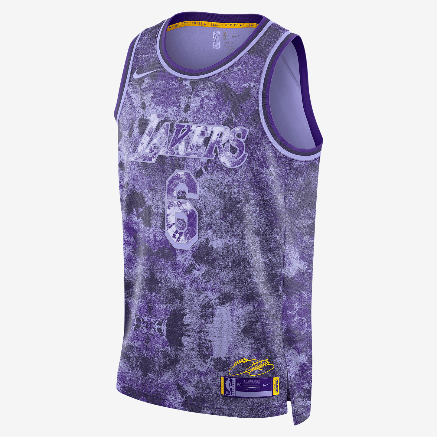 LeBron James Los Angeles Lakers 2022/23 Select Series Men's Nike Dri-FIT NBA Swingman Jersey - Purple Pulse